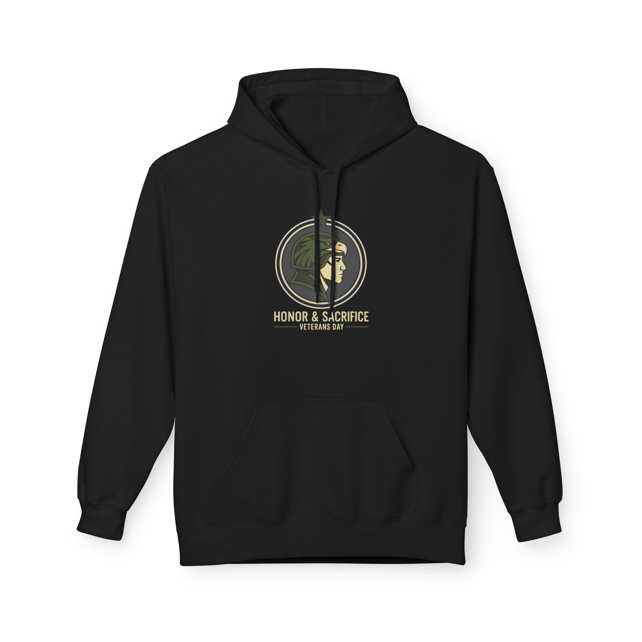 Fleece Hoodie - Honor & Sacrifice Design - Unisex Printify